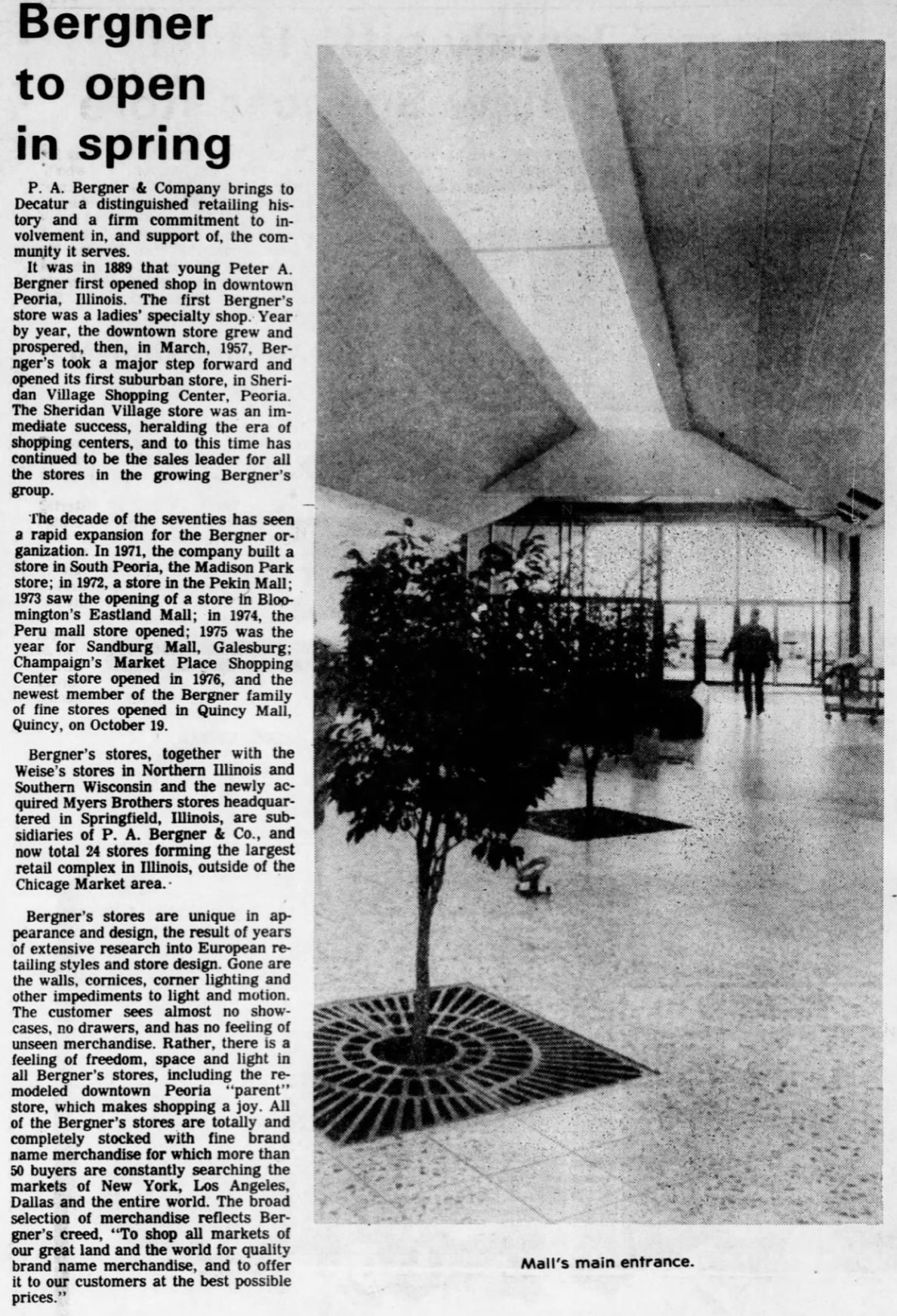 Bergner to open in spring (copy)
